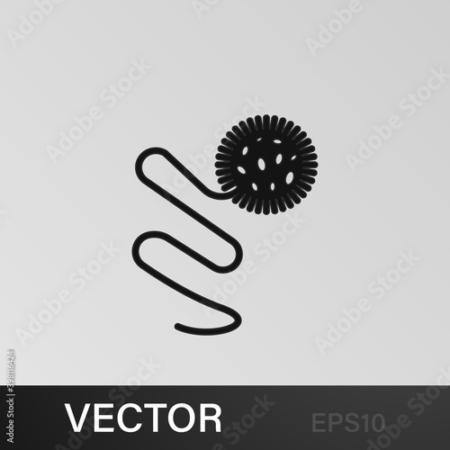 bacterium icon. Element of virus icon. Premium quality graphic design icon. Signs and symbols collection icon for websites, web design, mobile app