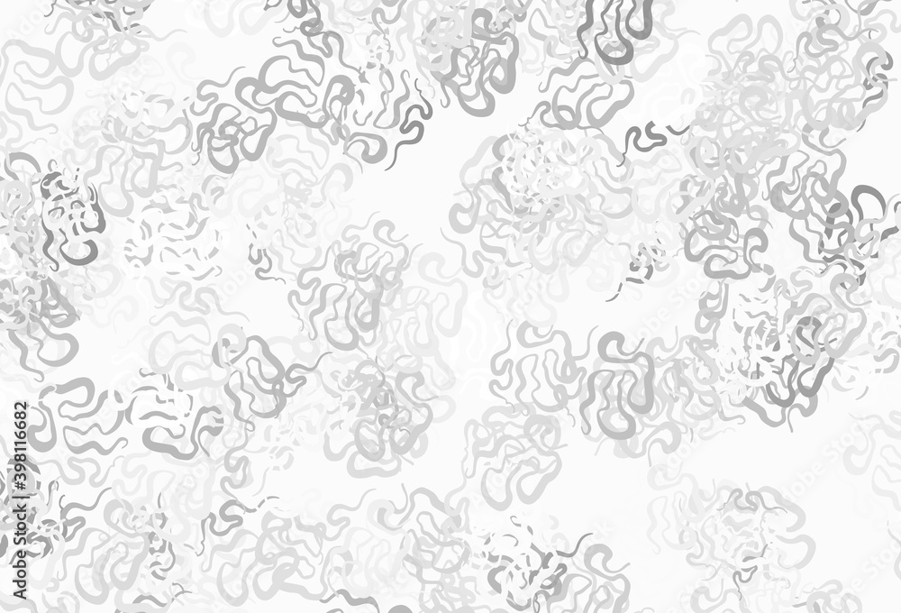 Light Gray vector pattern with random forms.