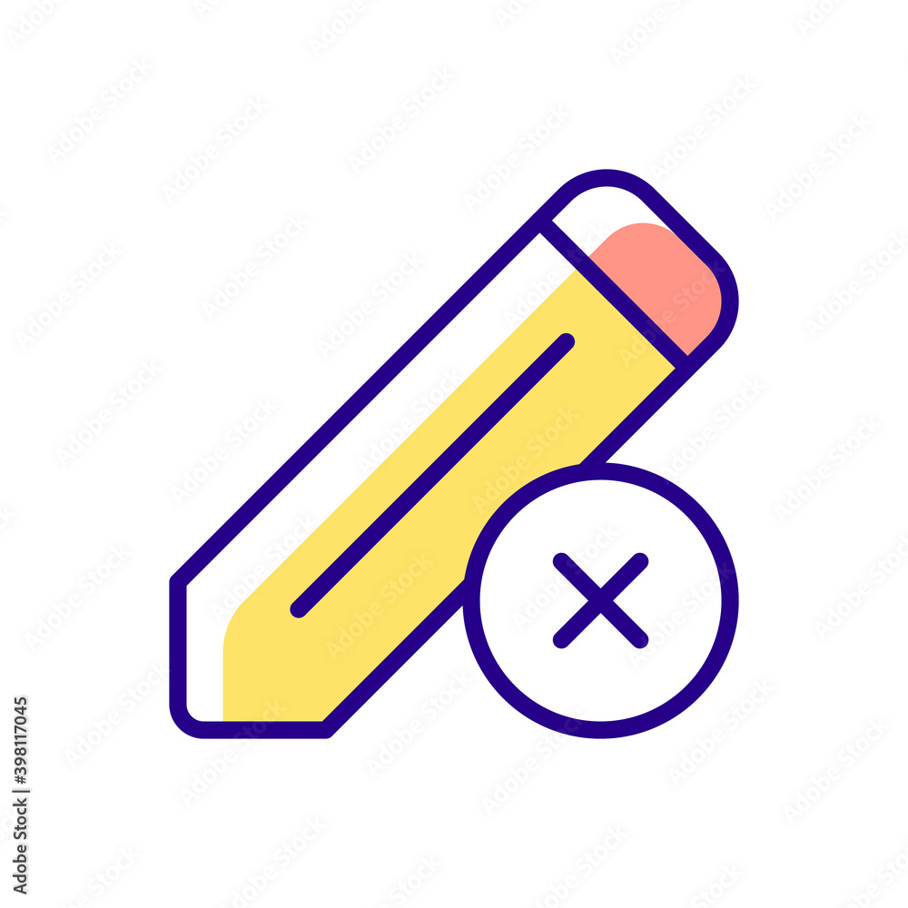 Edit RGB color icon. Editing process of huge text document. Reducing mistakes made by writer. Checking information. Interface items. Isolated vector illustration Edit RGB color icon. Editing process of huge text document. Reducing mistakes made by writer. Checking information. Interface items. Isolated vector illustration