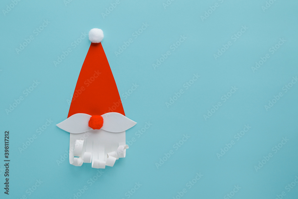 Santa Claus Christmas paper background with copy space Santa Claus Christmas paper background with copy space