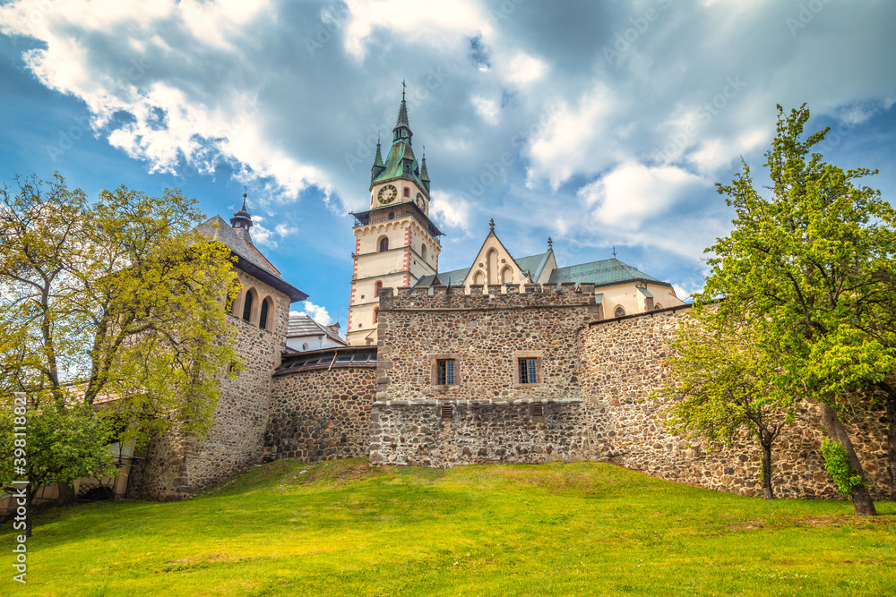 Town castle in Kremnica, important medieval mining town, Slovakia, Europe.