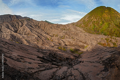 Bromo Mountain as part of Bromo Tengger Semeru National Park loacated in East Java, Indonesia photo