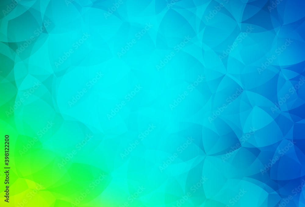 Light Blue, Green vector abstract polygonal background. Light Blue, Green vector abstract polygonal background.