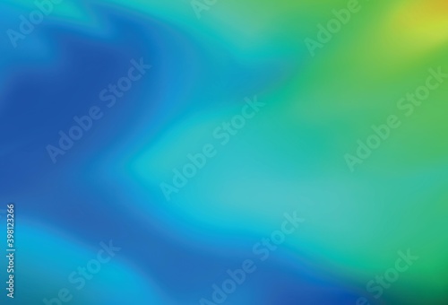 Light Blue  Green vector glossy abstract backdrop.