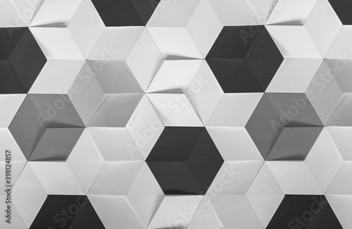 Panorama de fond en forme de cubes pour création d'arrière plan. 