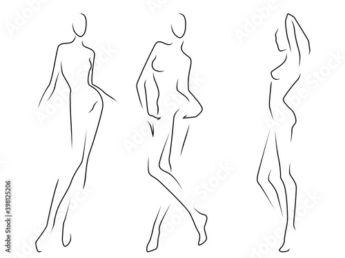 Black outline of three women