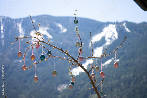 Easter eggs in the mountains