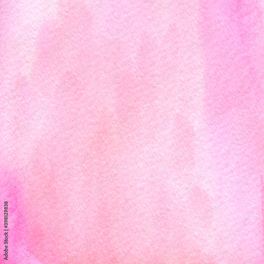 Fototapeta premium Pink watercolor background .Hand-drawn illustration