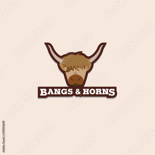 cow bangs and horns logo