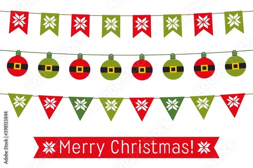 Christmas vector holiday banners set