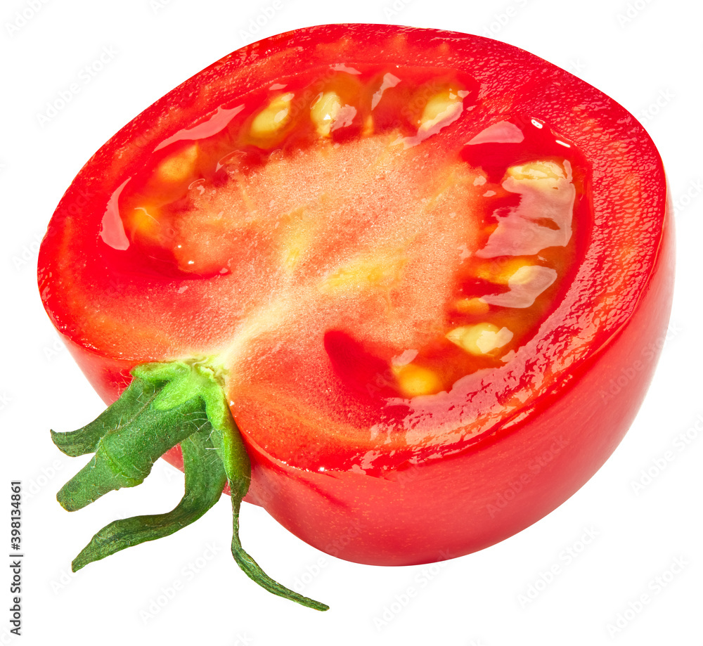 sliced fresh tomato isolated on white background. clipping path. sliced fresh tomato isolated on white background. clipping path.