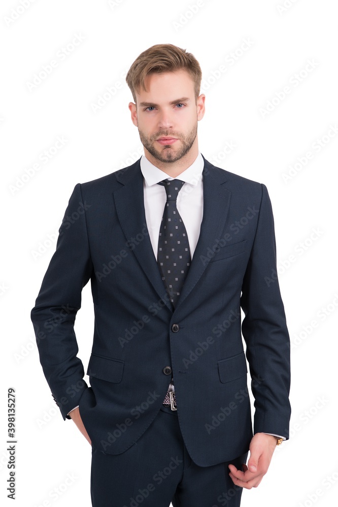 handsome confident businessman in formal suit isolated on white, boss handsome confident businessman in formal suit isolated on white, boss