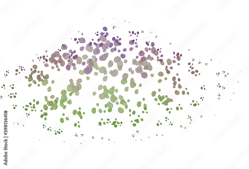 Light Pink, Green vector pattern with liquid shapes. Light Pink, Green vector pattern with liquid shapes.