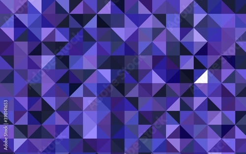 Dark Purple vector polygon abstract pattern.