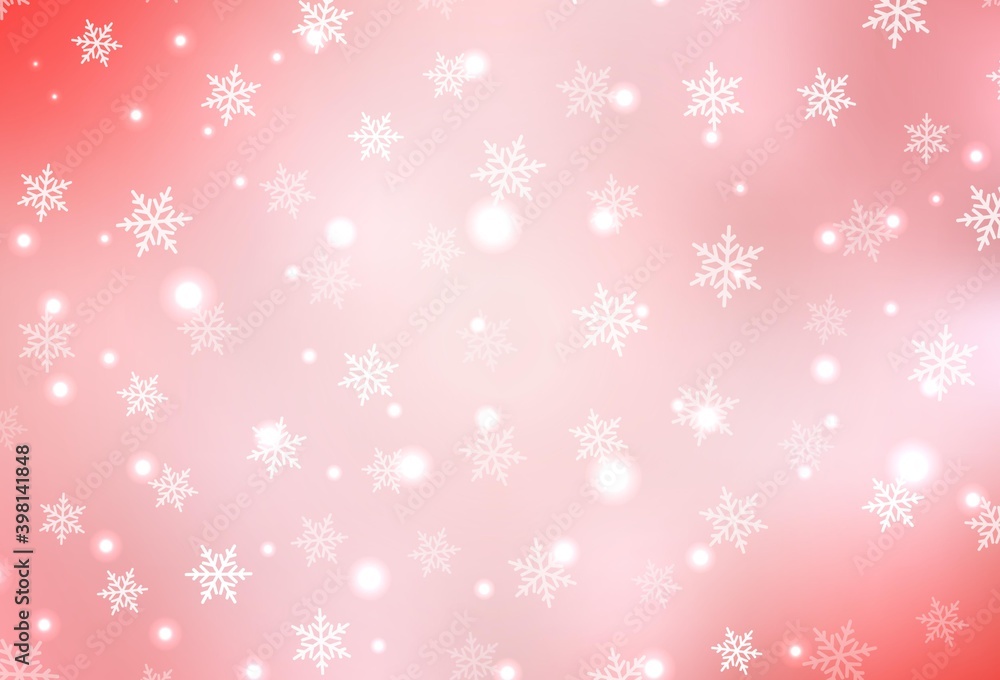 Light Red vector backdrop in holiday style. Light Red vector backdrop in holiday style.