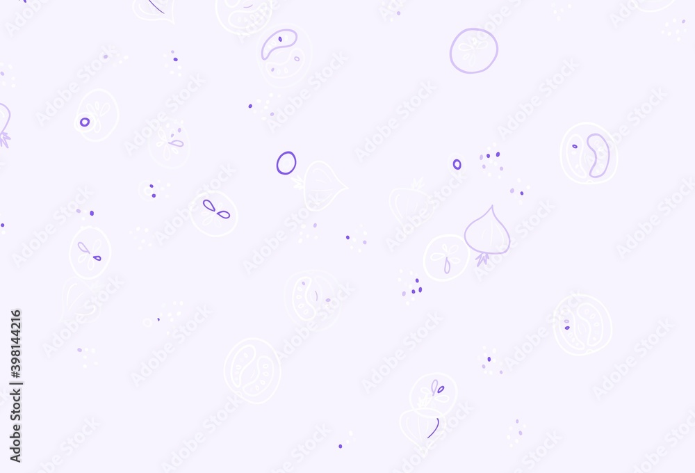 Light Purple, Pink vector texture with delicious snacks.
