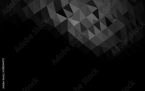 Dark Silver, Gray vector abstract mosaic backdrop. A completely new color illustration in a vague style. Completely new design for your business.
