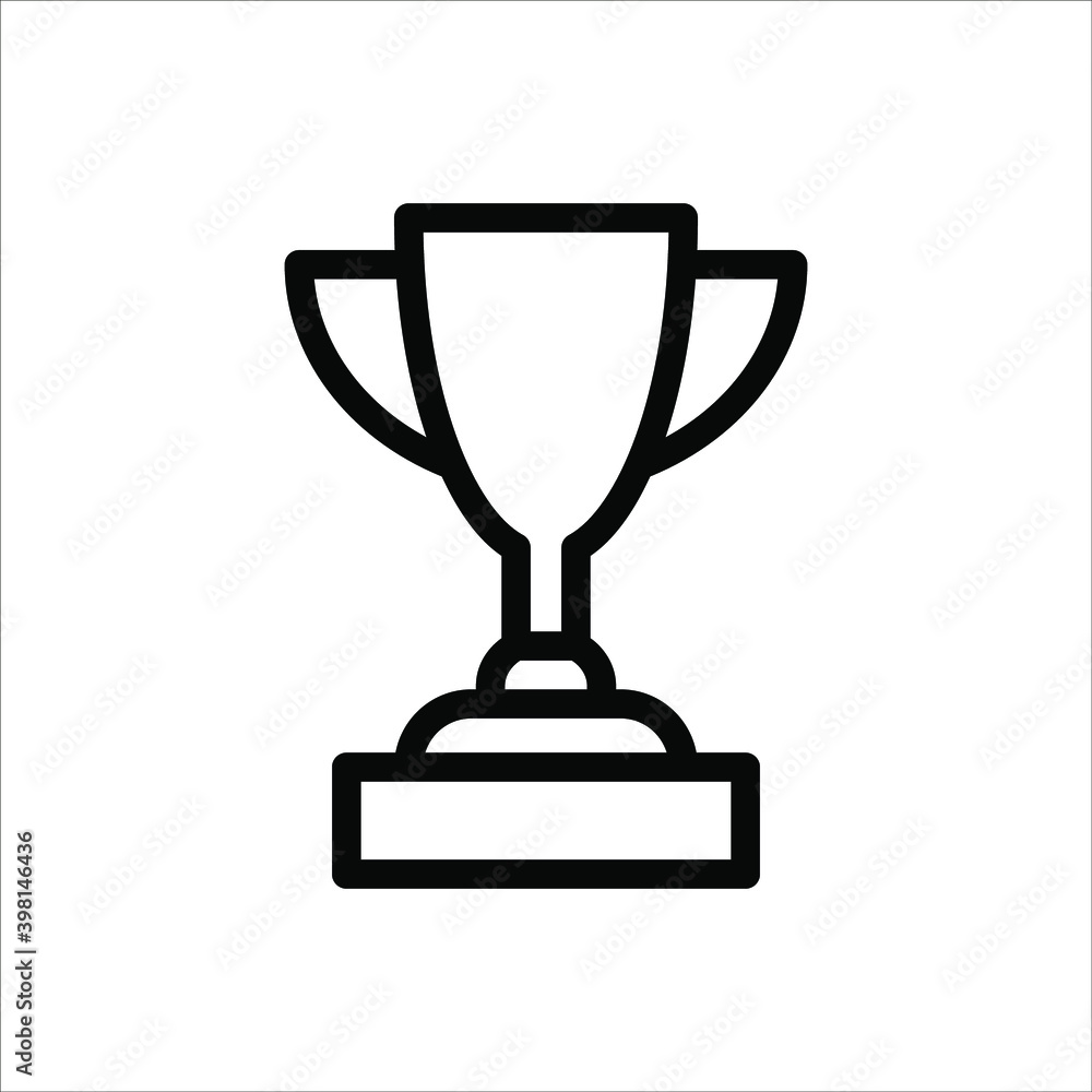 First prize trophy icon, winner vector illustration and icon First prize trophy icon, winner vector illustration and icon