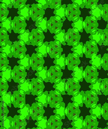 two tone green geometric pattern