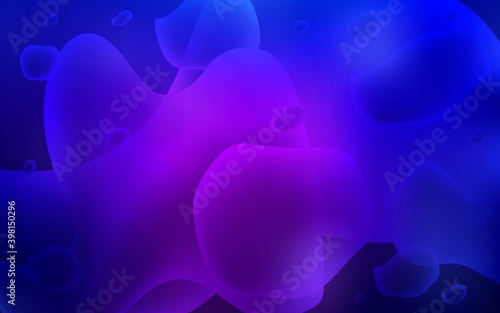 Dark Purple, Pink vector template with bent lines.