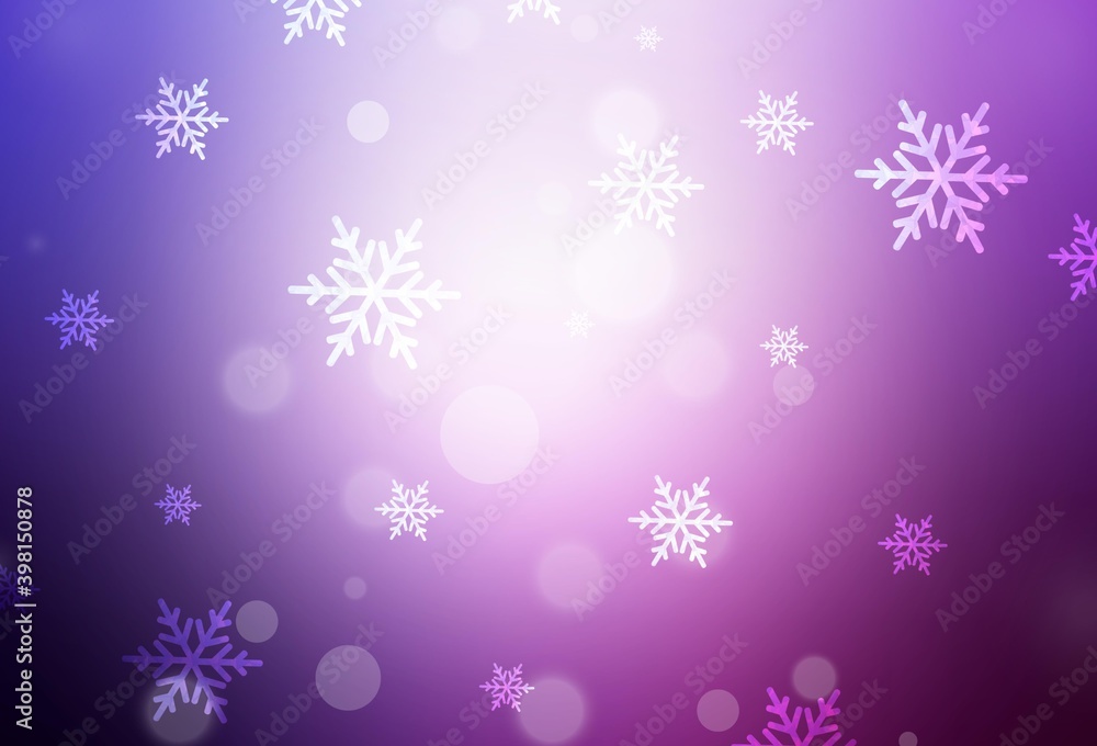 Light Purple, Pink vector layout in New Year style.
