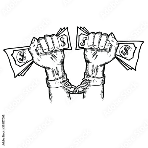 Anti Corruption Day, doodle Illustration