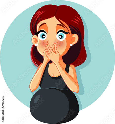 Pregnant Woman Feeling Sick and Nauseated