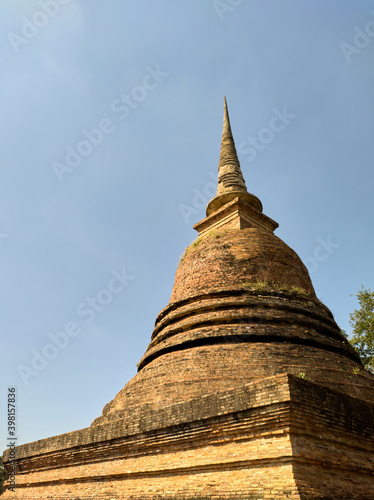 Sukhothai Historical Park, World Heritage Site. Ancient ruins in this area are scattered throughout the area.
