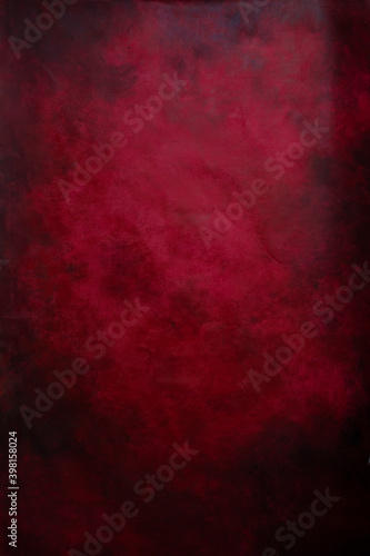 Red with vignetting hand painted background