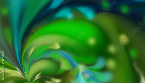 Abstract blurry green plant background.