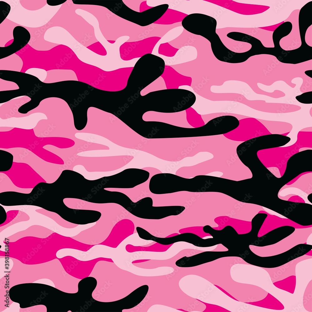  camouflage pattern military texture on textile. Repeat print. Fashionable background. Vector