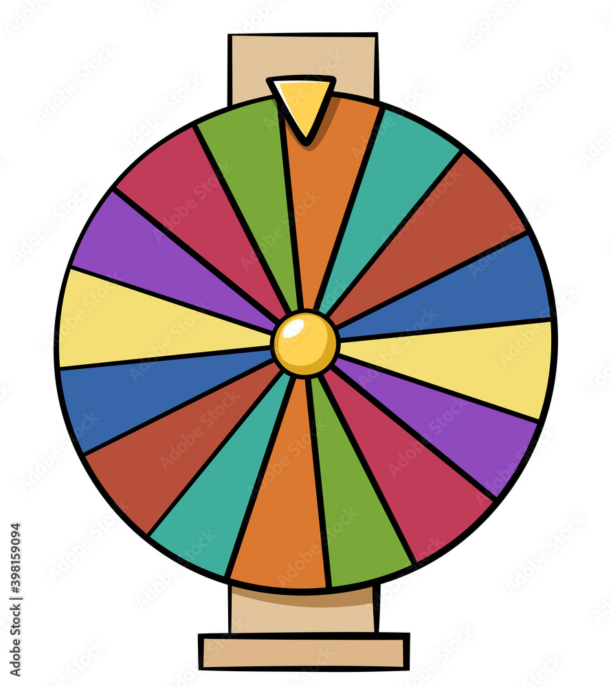 Obraz premium Cartoon Fortune Wheel 