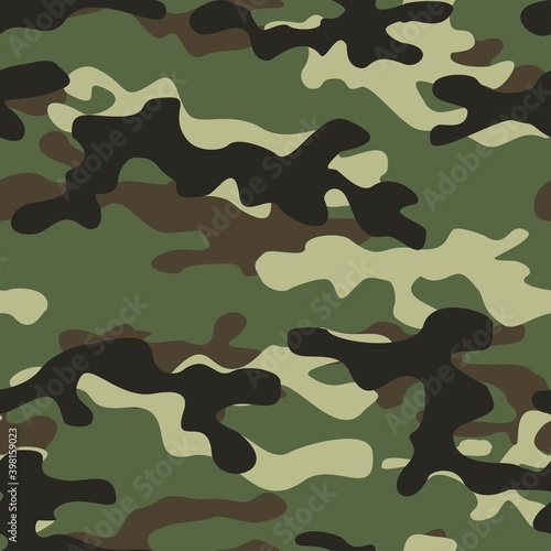 Camouflage seamless pattern.Military camo.Army background.Print on clothing.Modern 