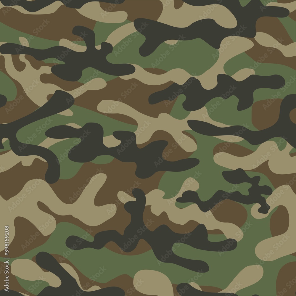 Fototapeta premium seamless camouflage pattern green