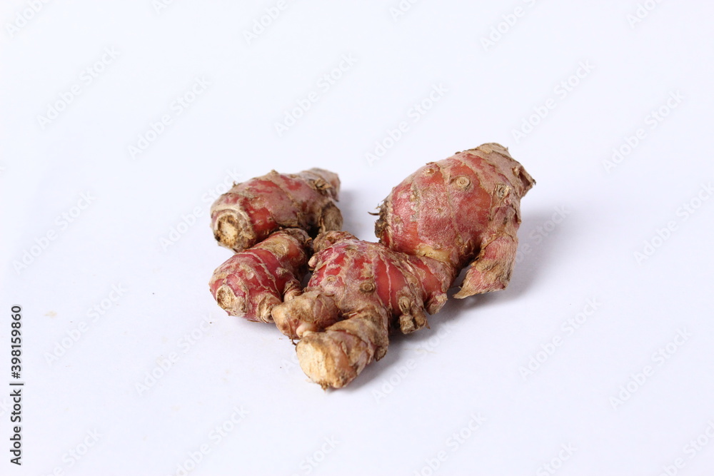 red ginger healthy herb with isolated background