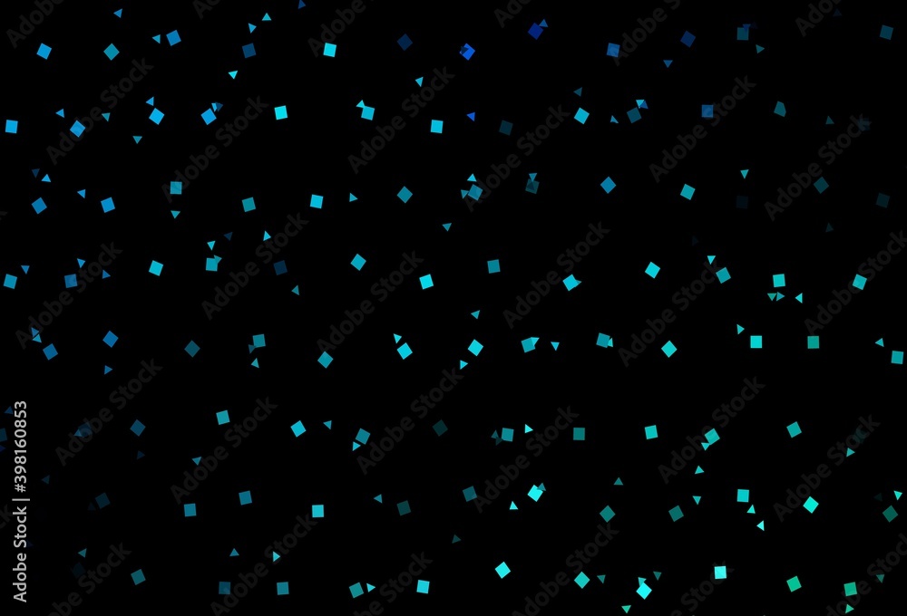 Dark Blue, Green vector background with triangles, circles, cubes. Dark Blue, Green vector background with triangles, circles, cubes.