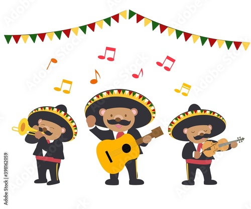 クマのマリアッチバンド　パーティー