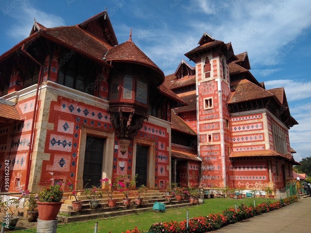 Napier museum in Trivandrum, Kerala, historic building 
