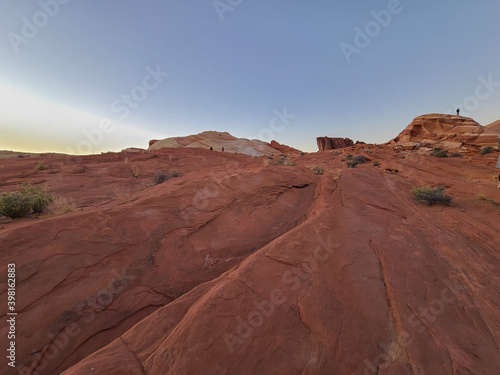 Red sandstones at Fire Wave trail Valley of Fire Nevada