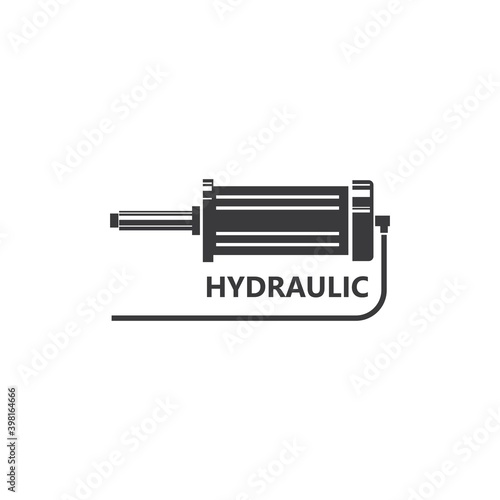 hydraulic cylinder icon vector illustration design template
