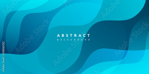 Abstract colorful blue curve background	
