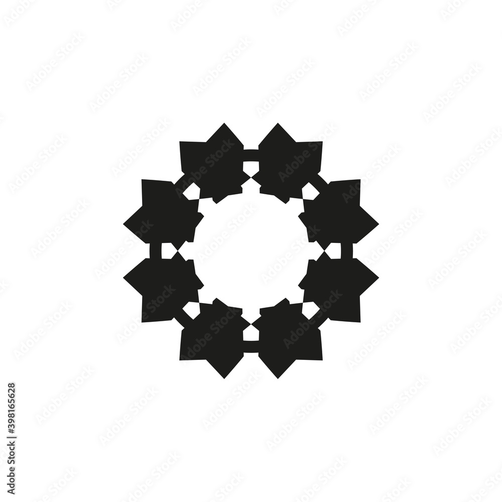 logo design with flower shape for use business or decoration logo design with flower shape for use business or decoration