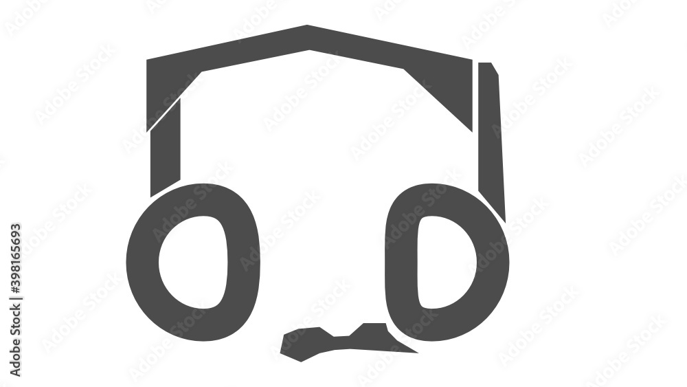 Premium High Quality Headset Silhouette SVG Vector Isolated on Translucent Alpha Background Premium High Quality Headset Silhouette SVG Vector Isolated on Translucent Alpha Background
