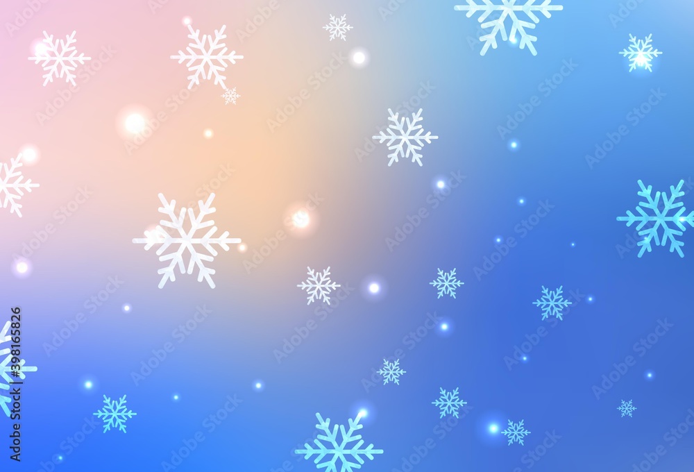 Light Pink, Blue vector layout in New Year style. Light Pink, Blue vector layout in New Year style.