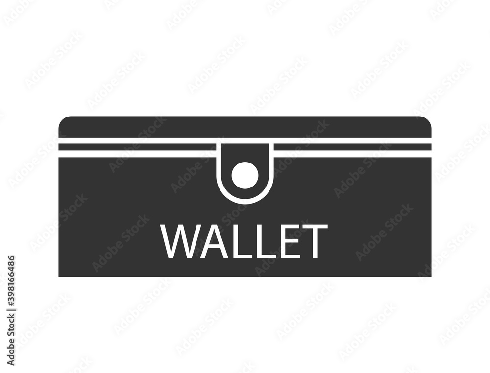 Simple square black wallet icon (part 4) Simple square black wallet icon (part 4)