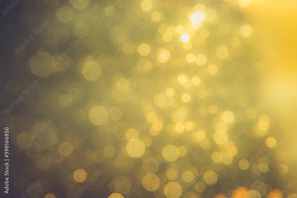 Gold bokeh blur defocus in black backgeound Gold bokeh blur defocus in black backgeound