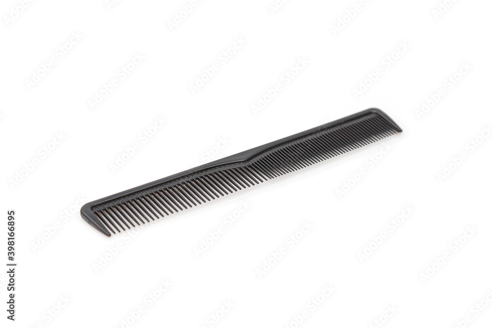 Black barber comb isolated Black barber comb isolated