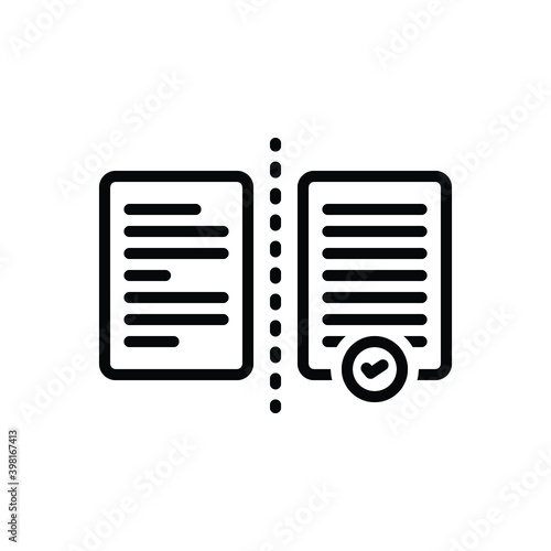 Black line icon for comparison
