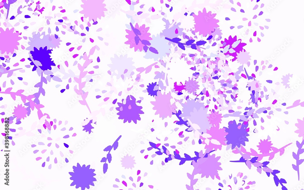 Light Purple, Pink vector elegant background with flowers, roses. Light Purple, Pink vector elegant background with flowers, roses.