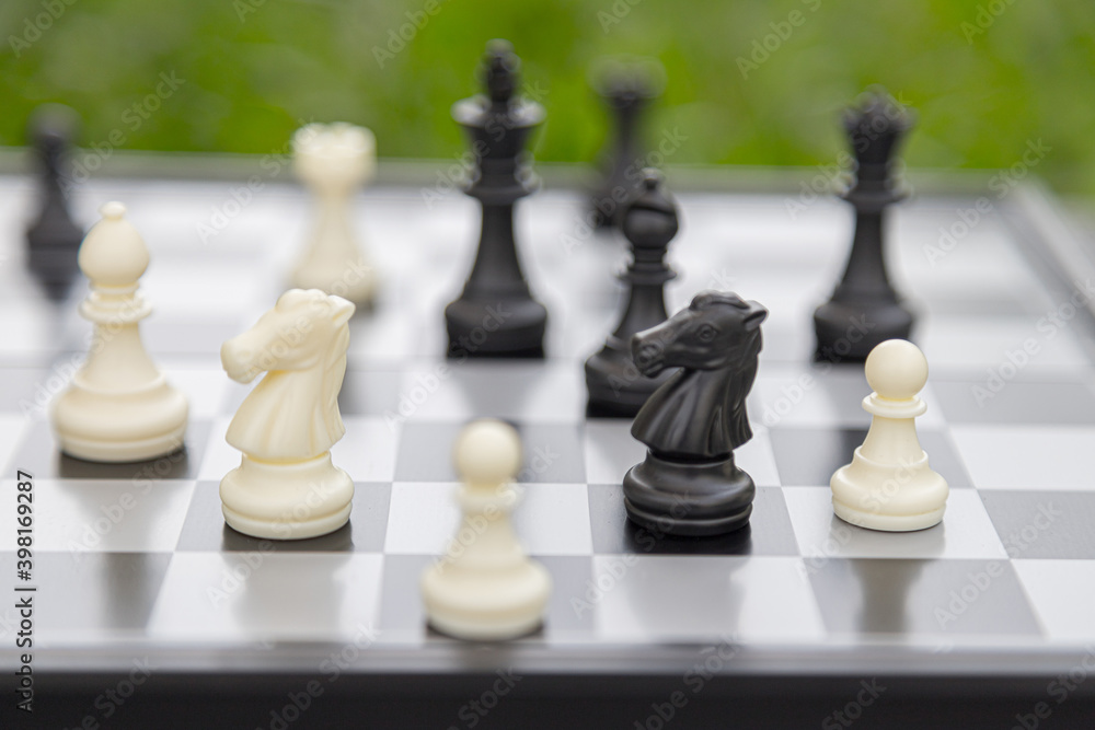 chess board game, strategy and competition in business concept chess board game, strategy and competition in business concept